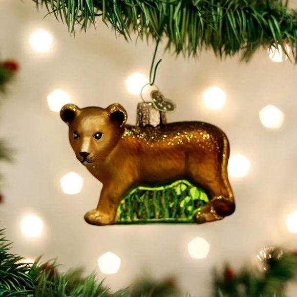 Lion Cub Christmas Ornament with Keepsake Box | Old World Christmas | NWT - Picture 1 of 8